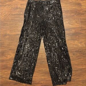 Cable & Gauge Black Sequins Pants